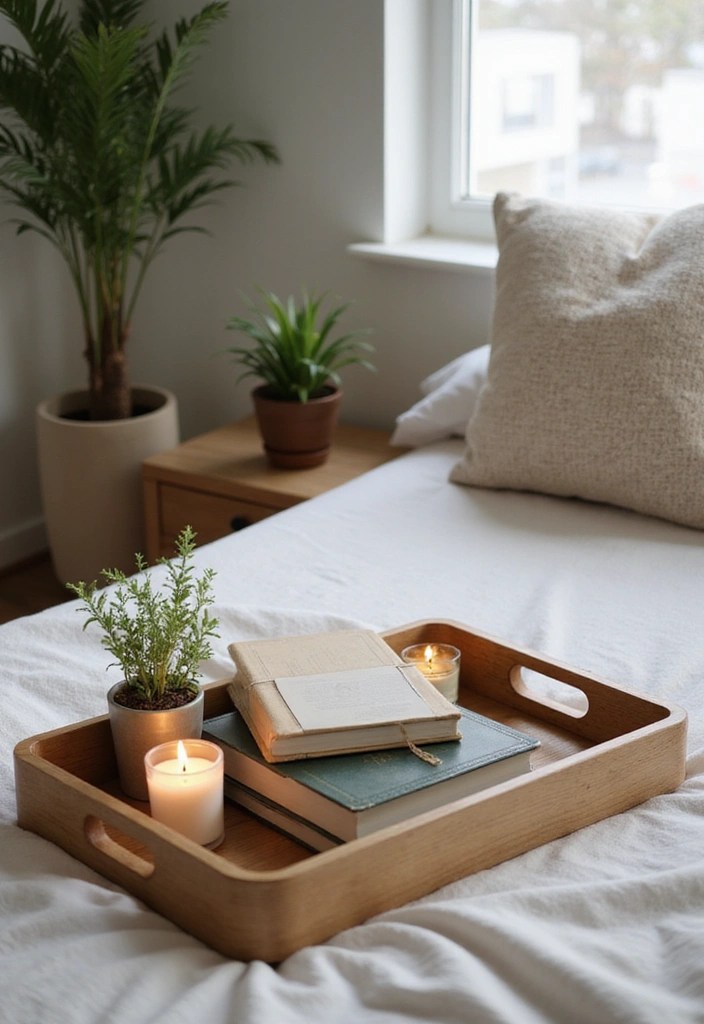 18 Cozy Bedroom Decor Inspirations That'll Help You Sleep Like a Baby! - 15. Decorative Trays