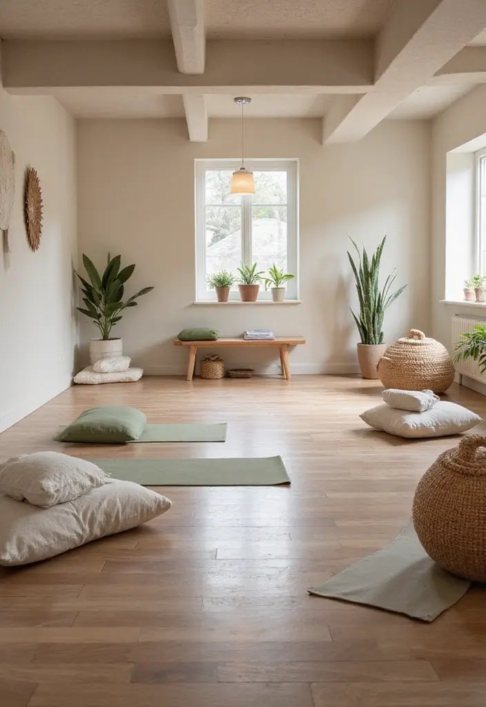 10 Jaw-Dropping Cozy Basement Makeovers You Won't Believe Until You See! - 8. Warm Yoga Studio