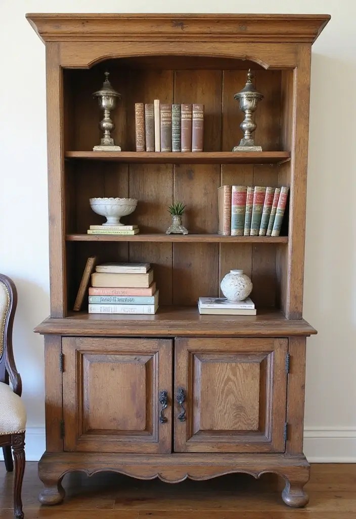 17 Book Shelf Ideas Perfect for Nooks and Crannies (You’ll Want #9 in Your Home!) - 14. Repurposed Furniture Shelves