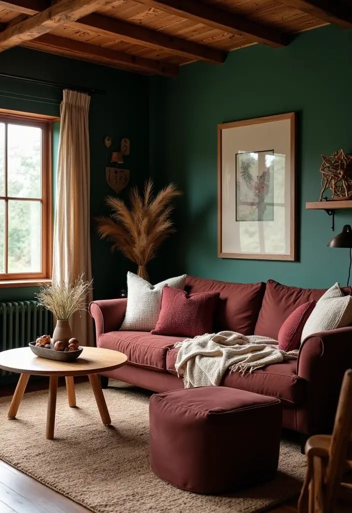 19 Fall Decor Color Palettes That Will Make Your Home Look Like a Cozy Autumn Retreat! - 3. Cozy Cabin