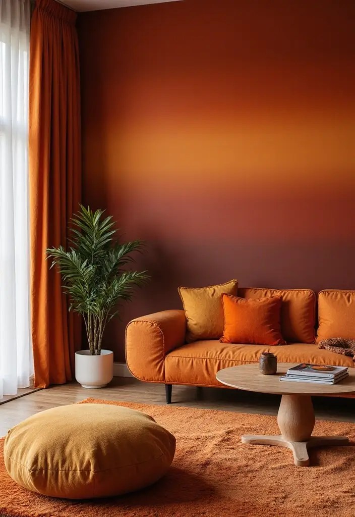 19 Fall Decor Color Palettes That Will Make Your Home Look Like a Cozy Autumn Retreat! - 7. Autumn Ombre