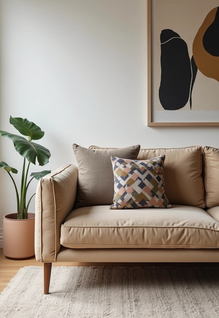 8 Sofa Pads That Combine Style and Comfort Like Never Before! - 3. Modern Geometric Print Sofa Pad